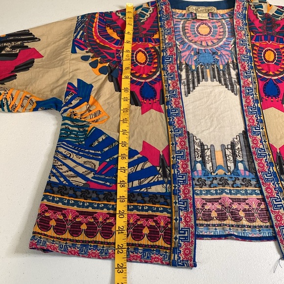 Flying Tomato Vibrant Geometric Open Front Top size Small - Picture 5 of 7